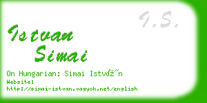 istvan simai business card